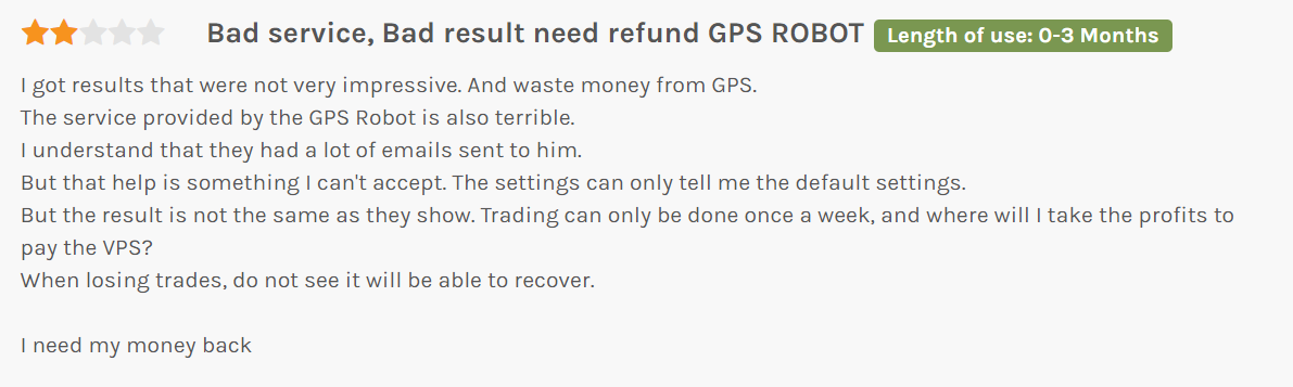 gps forex robot review from customer