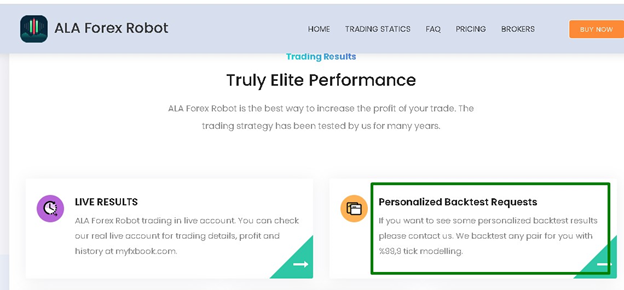 ALA Forex Robot Backtest Results