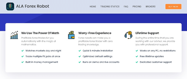 ALA Forex Robot Features