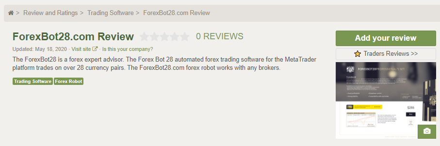 Forex Bot 28 Customer Reviews