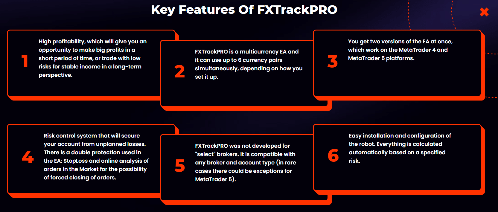 FX Track Pro Product Offering