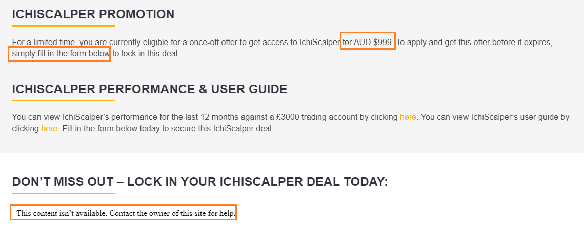 ICHI Scalper - A$999 for a scalper