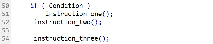 If-Statement format without curly brackets