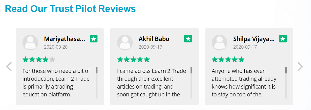 Learn2Trade - Customer Reviews
