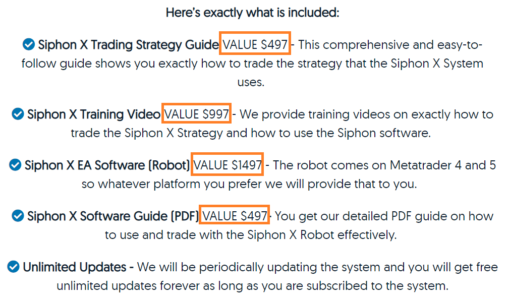 Siphon-X - Setting Stop Loss and Take Profit levels