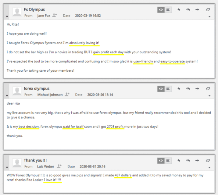 Forex Olympus Customer Reviews