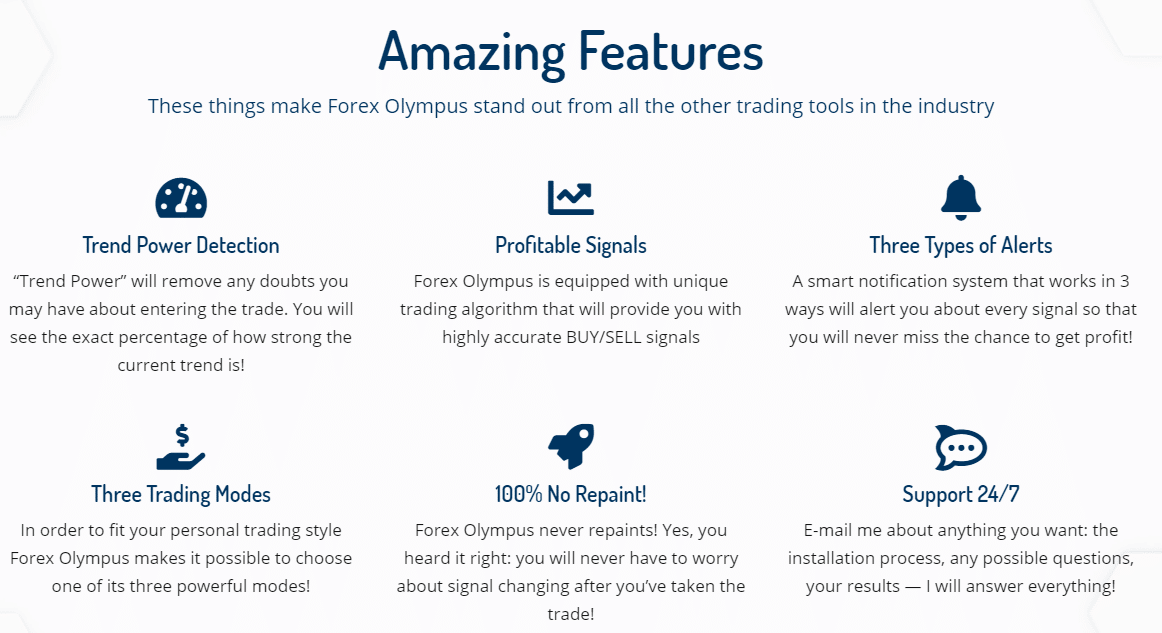 Forex Olympus features