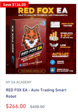 The price of Red Fox EA.
