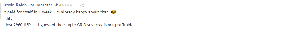 User complaining of big loss with Waka Waka EA.