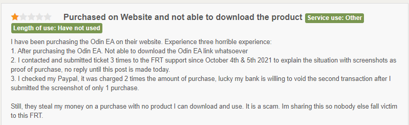 User review for HAS Forex Robot.