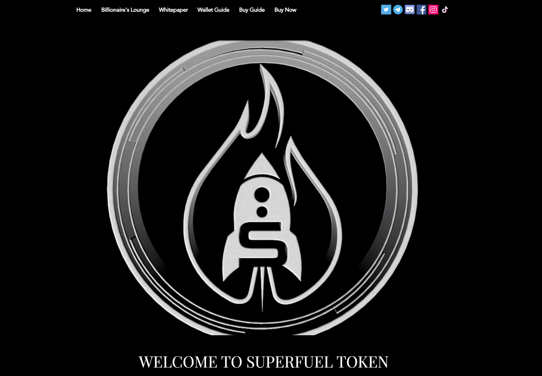 The SuperFuel start page