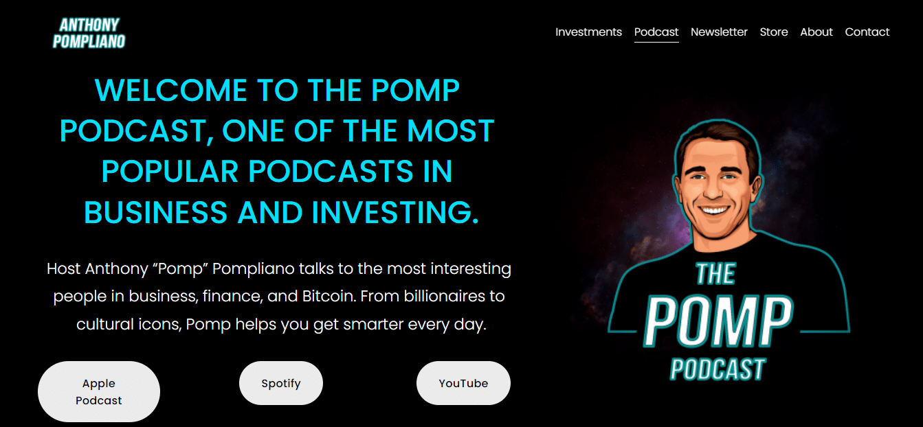 Anthony Pompliano’s website.