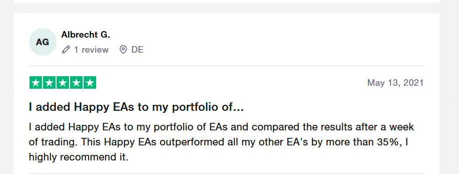 Customer reviews about the EA on TrustPilot.