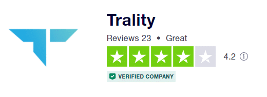 Trality’s page on Trustpilot. 