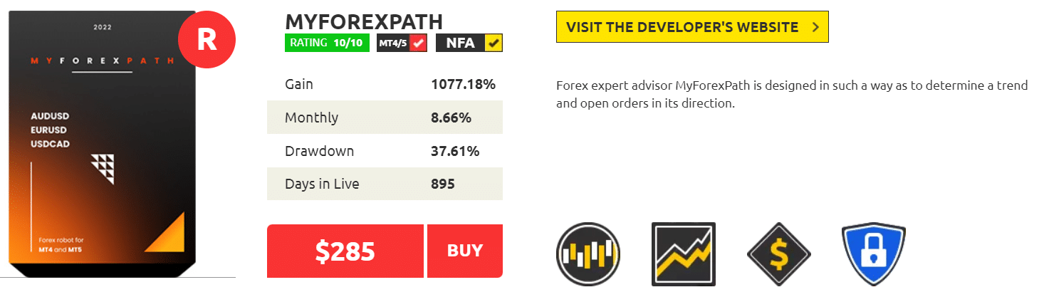 MyForexPath profile on Forex Store.