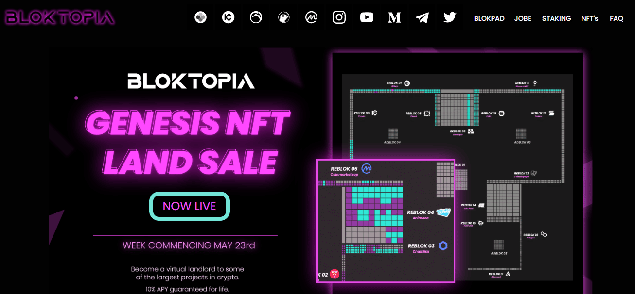 Bloktopia website