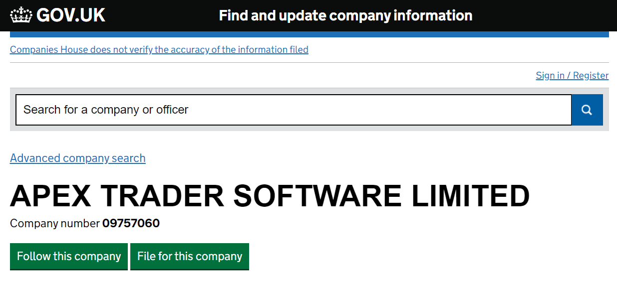 Apex Trader Software Ltd. profile on .